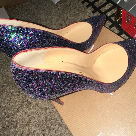 Glitter purple Christian louboutin shoes size 39 - Picture 6 of 12